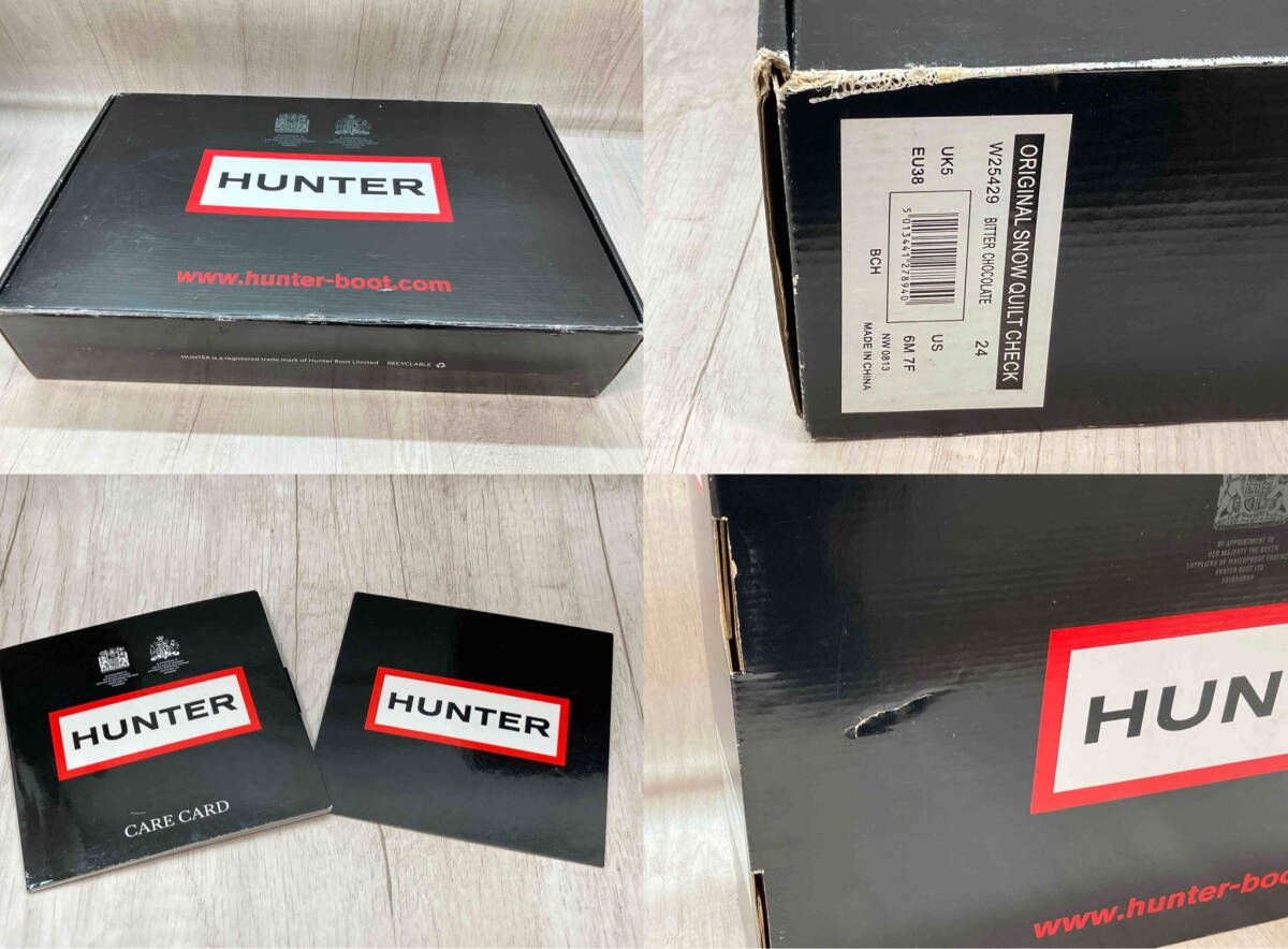hunter 24cm snow quilt check ハンター スノーブーツ ウィンター