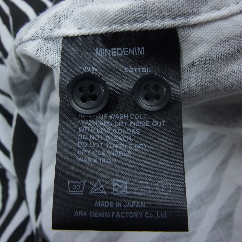 MINEDENIM HAWAIIAN 半袖シャツ ゼブラプリント サイズ3 MINEDENIM HAWAIIAN 半袖シャツ ゼブラプリント サイズ3 MINEDENIM
