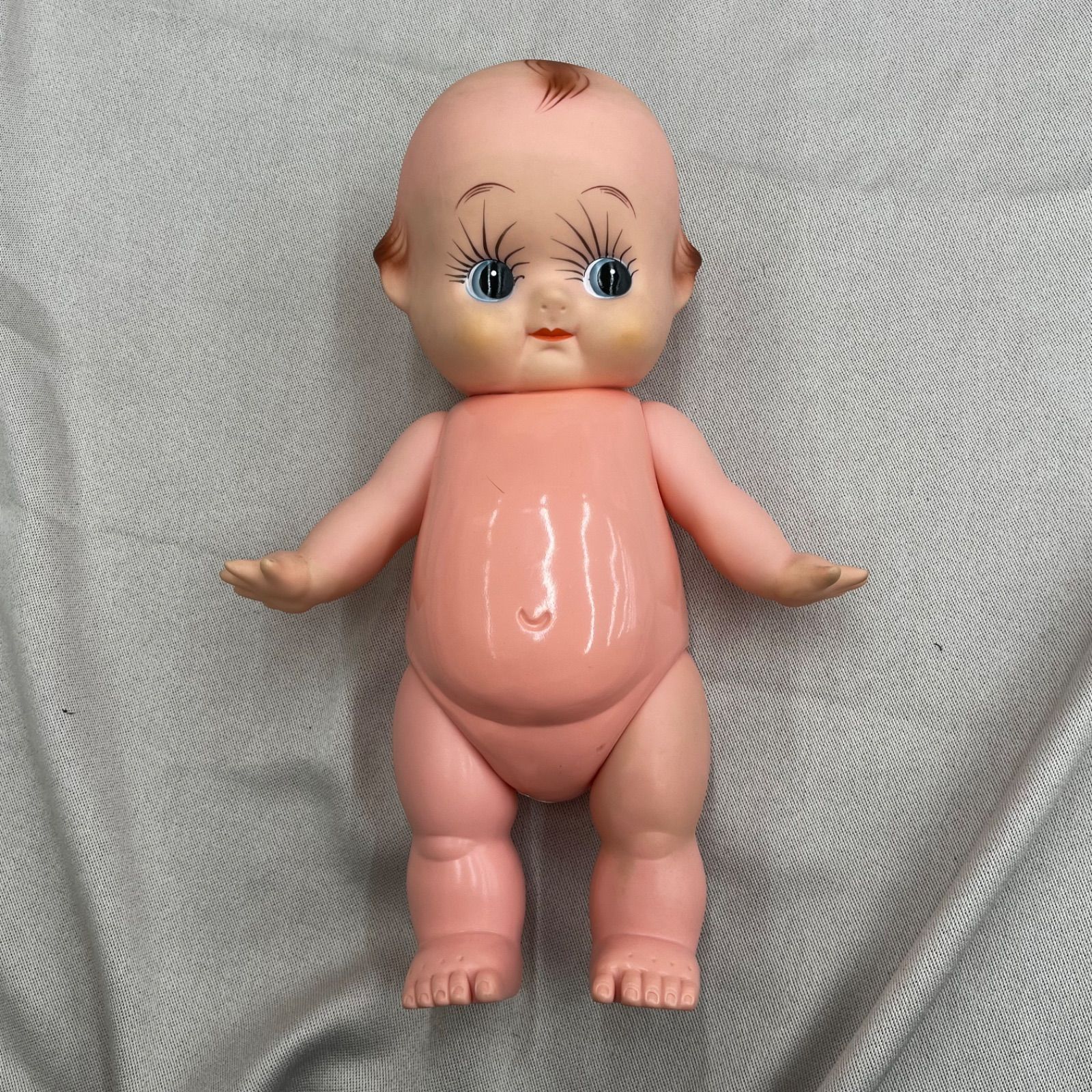 レア】キユーピー 人形 キューピー ソフビ 昭和 レトロ 可動式 自立
