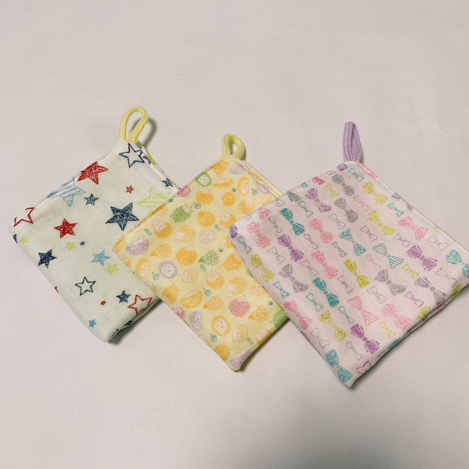 ループ付き*♡ガーゼハンカチ♡ハンドメイド - その他