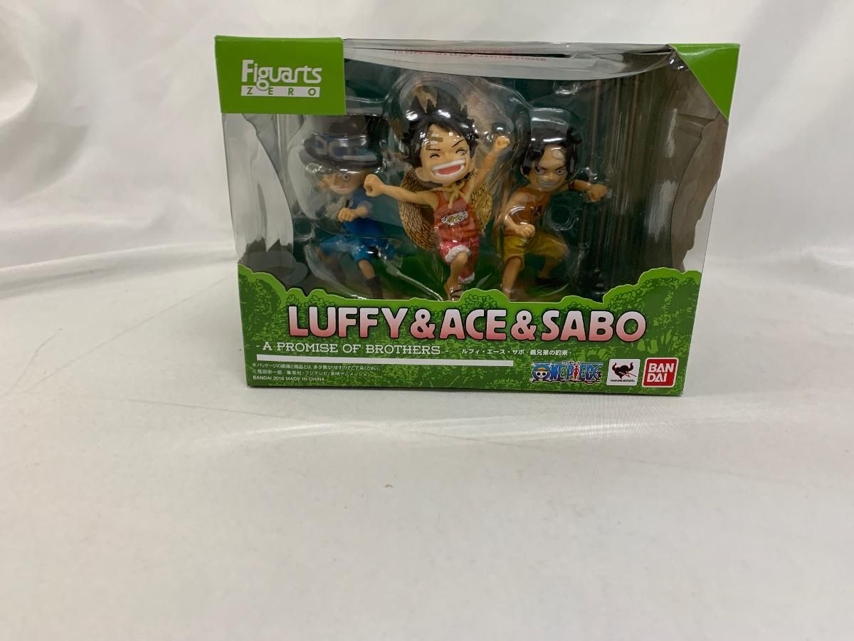 【未開封】フィギュアーツZERO ONE PIECE ルフィ・エース・サボ -義兄弟の約束- 約90mm PVCu0026ABS製 フィギュア