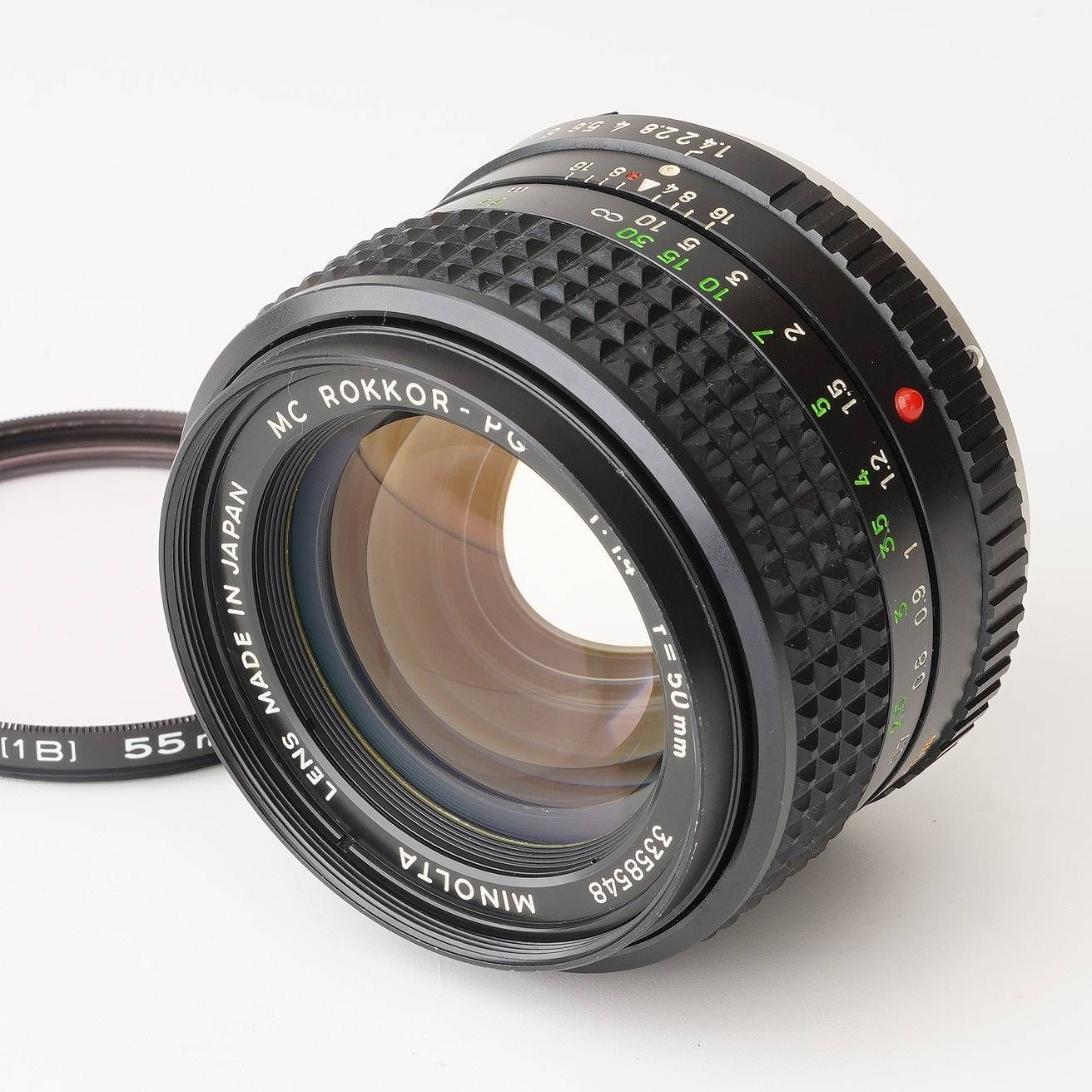 Minolta MF レンズ MC PG 50mm F1.4 MINOLTA MC ROKKOR 50mm f1.4 ミノルタ MC ROKKOR-PG 50mm f1.4