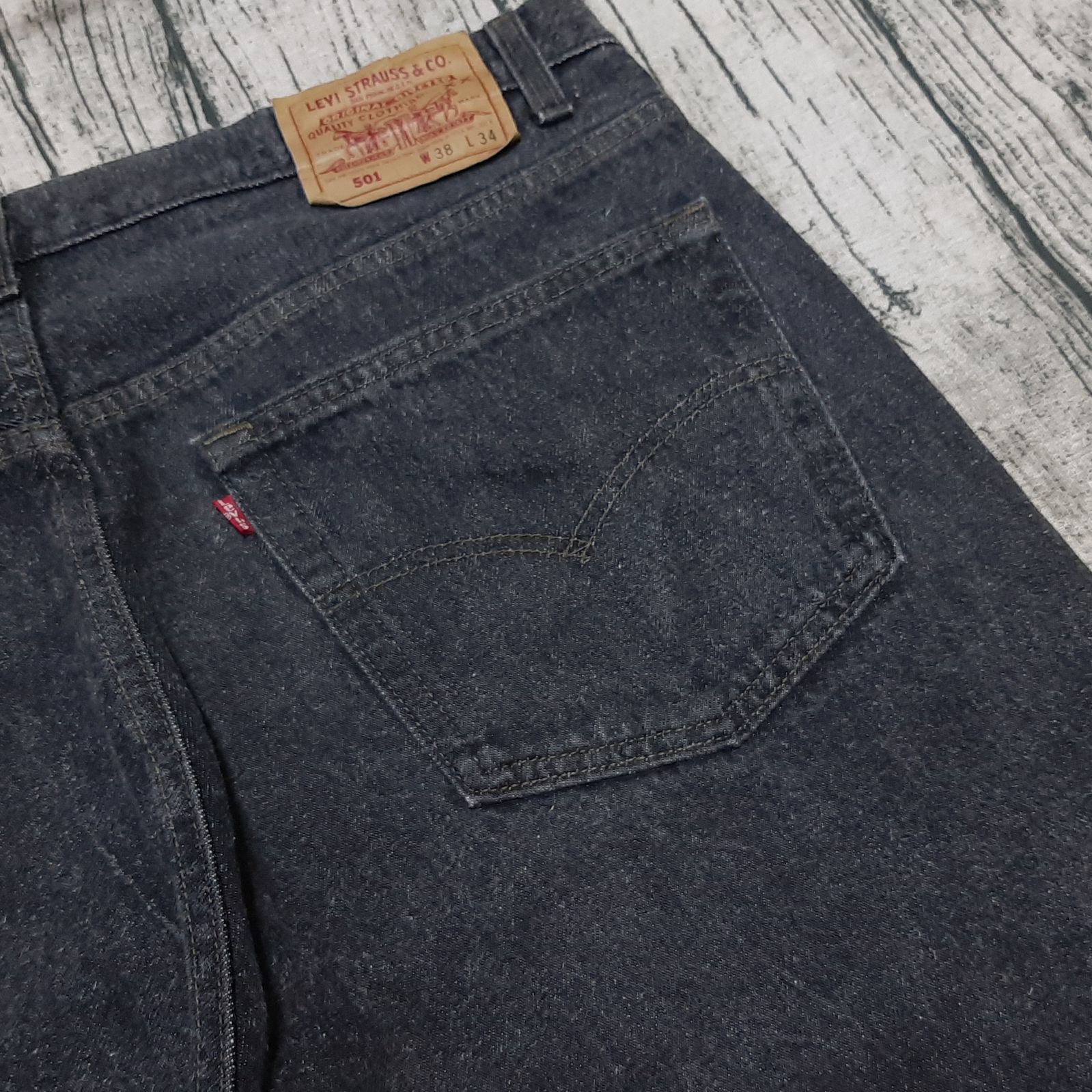 W38】92年 USA製 先染めブラック Levi's 501 BLACK 黒 501-0658 W38】92年 USA製 先染めブラック Levi's 501 BLACK 黒 501-0658