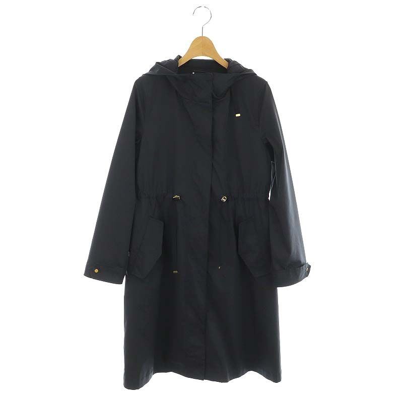 ANAYI アナイ ブライトツイル ライナー付き モッズコート ネイビー 38