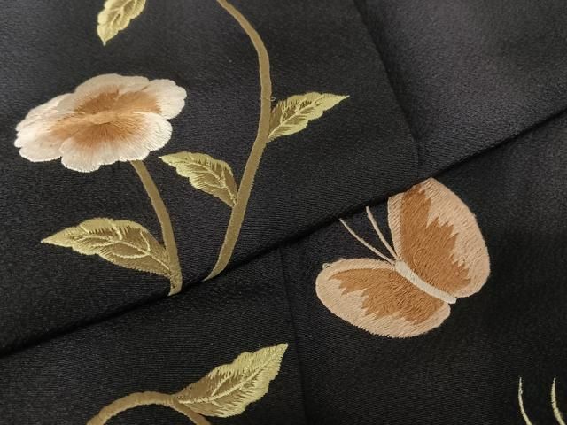 平和屋着物○こむさでもーど・COMME CA DU MODE 訪問着 刺繍 花蝶文 暈