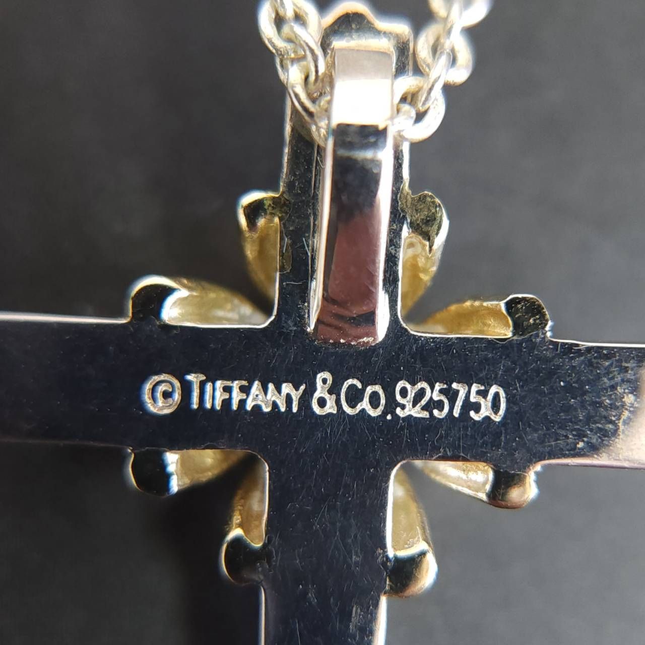 TIFFANY&Co.ティファニーシグネチャークロス 925/750