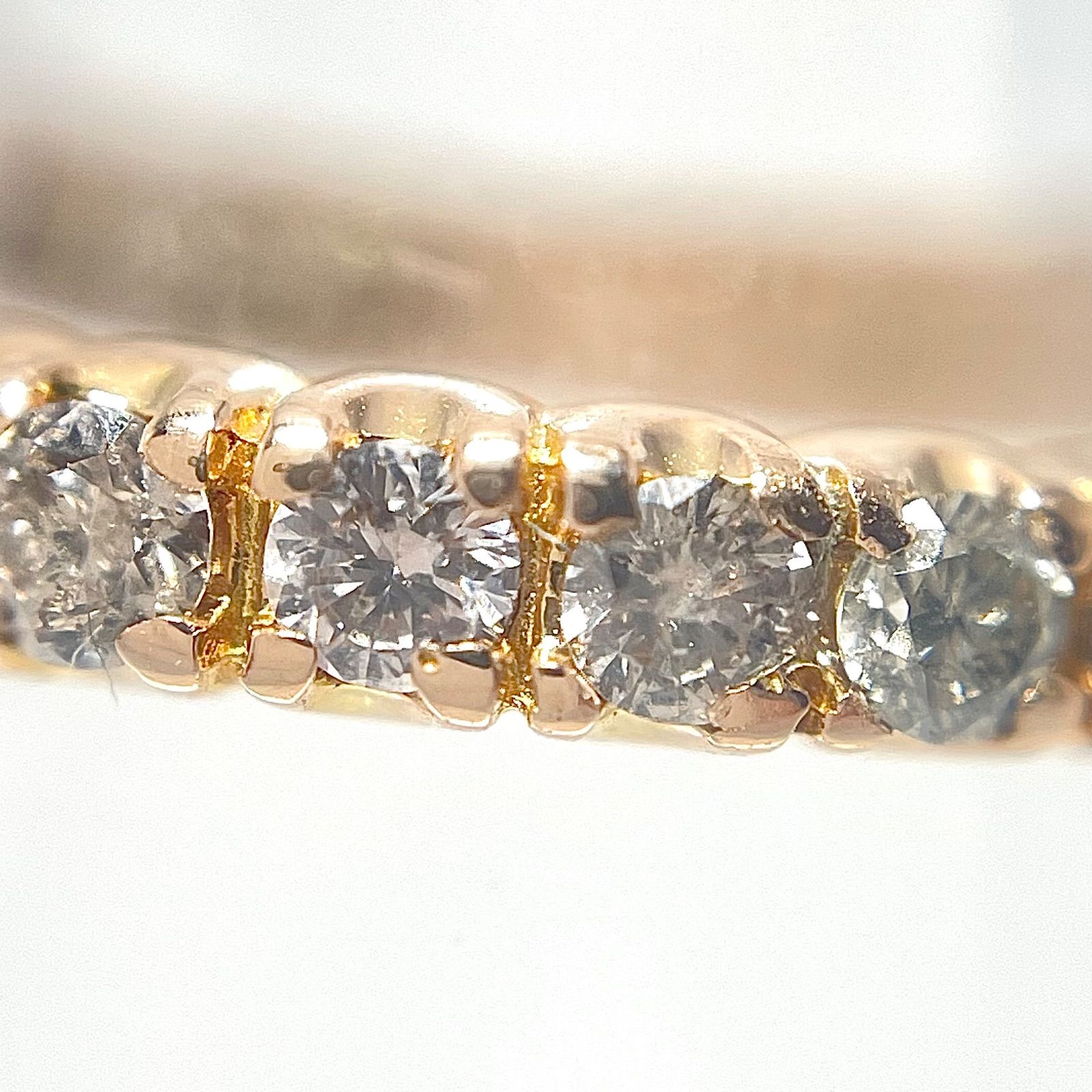 ダイヤ リング エタニティ ダイヤモンド K18PG 指輪 ピンキーリング 小指 ダイヤ リング エタニティ ダイヤモンド K18PG 指輪 ピンキー