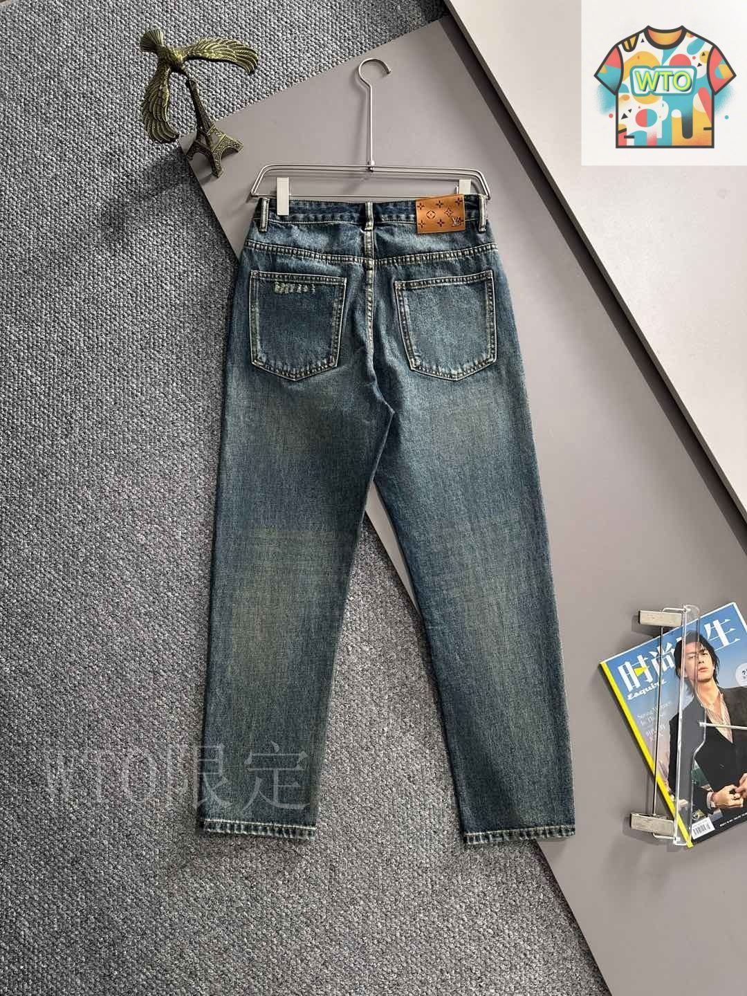 【25SS 最高品質日本製生地】Louis Vuitton ストレートジーンズ 今日特価】LV 2025 Straight Jeans ルイヴィトン 2025