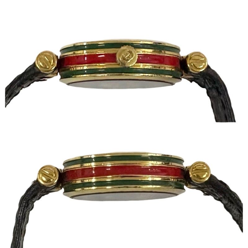 GUCCI グッチ シェリーライン ラウンドフェイス 腕時計
