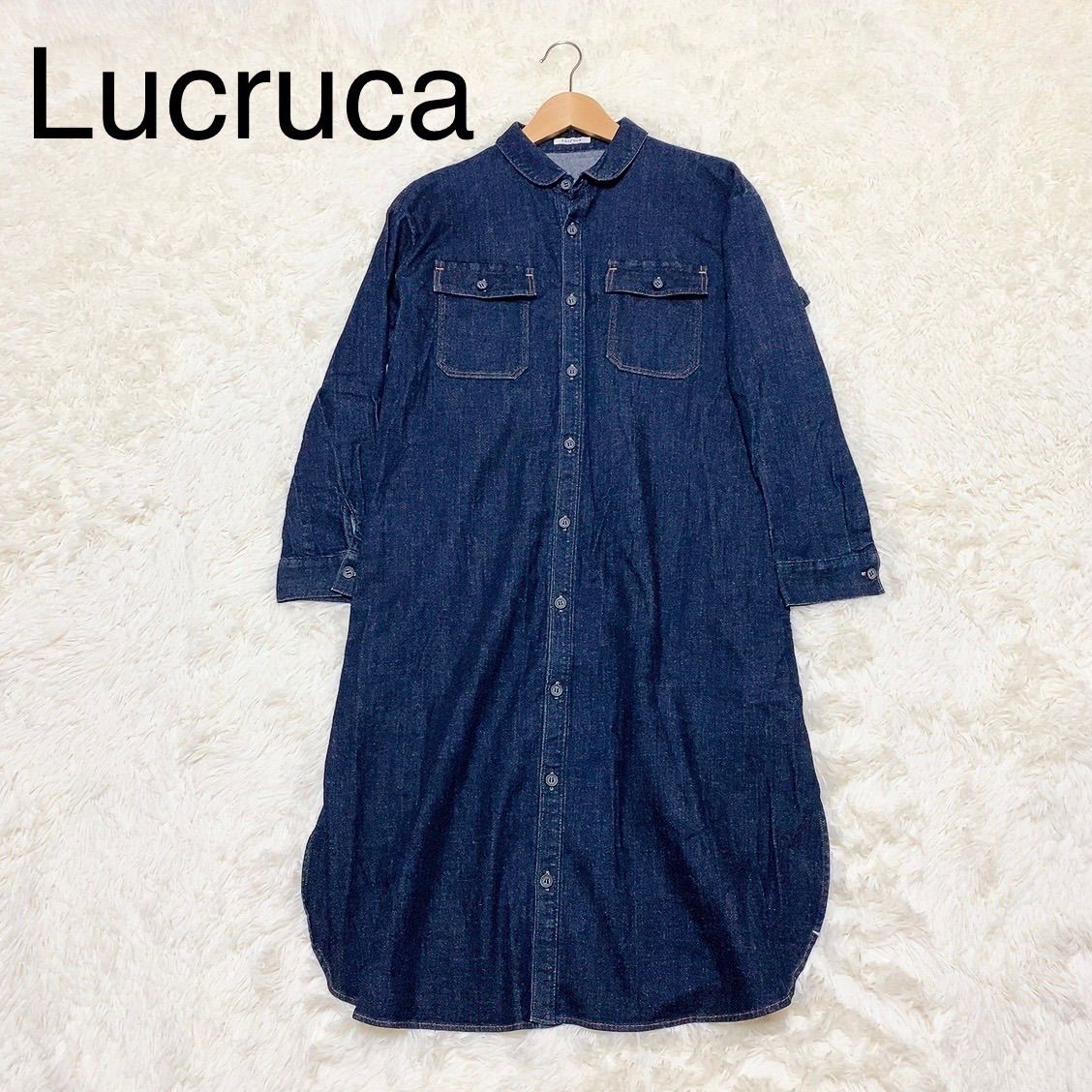 Lucruca ルクルカ センソユニコ デニム シャツワンピース ロング