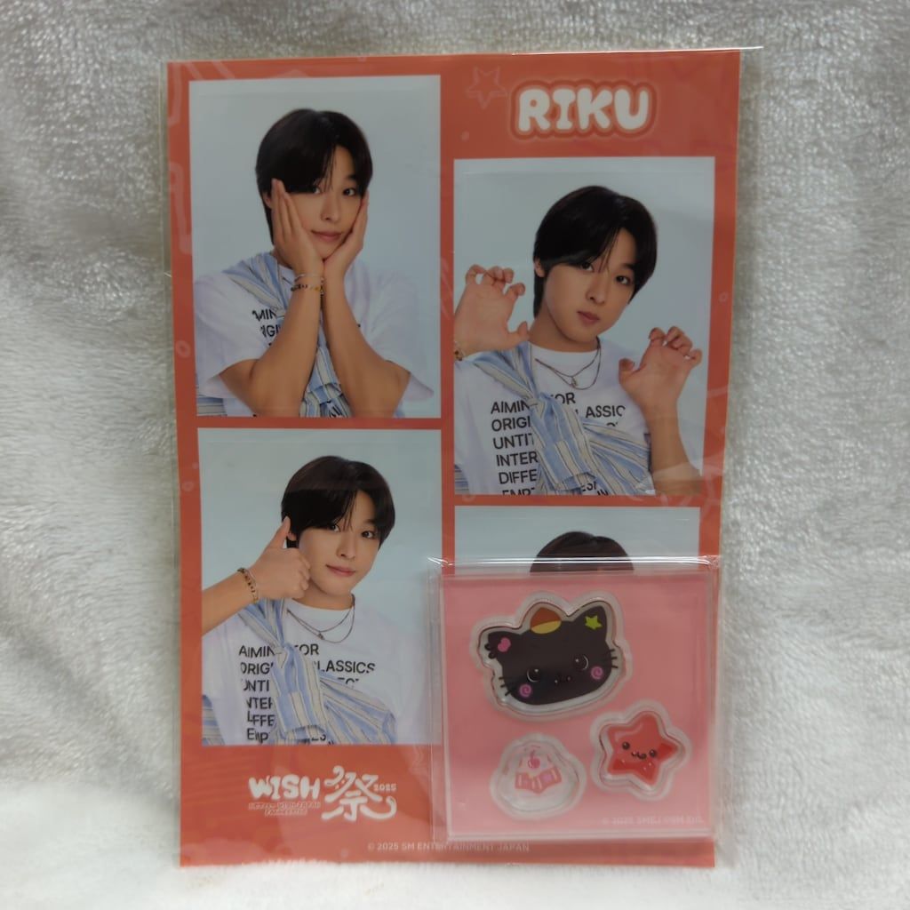 NCTWISH WISH祭 4カットフォト アクリルステッカーセット リク NCT WISH 2025 WISH祭 NCTzen WISH-JAPAN FANMEETING RIKU 4