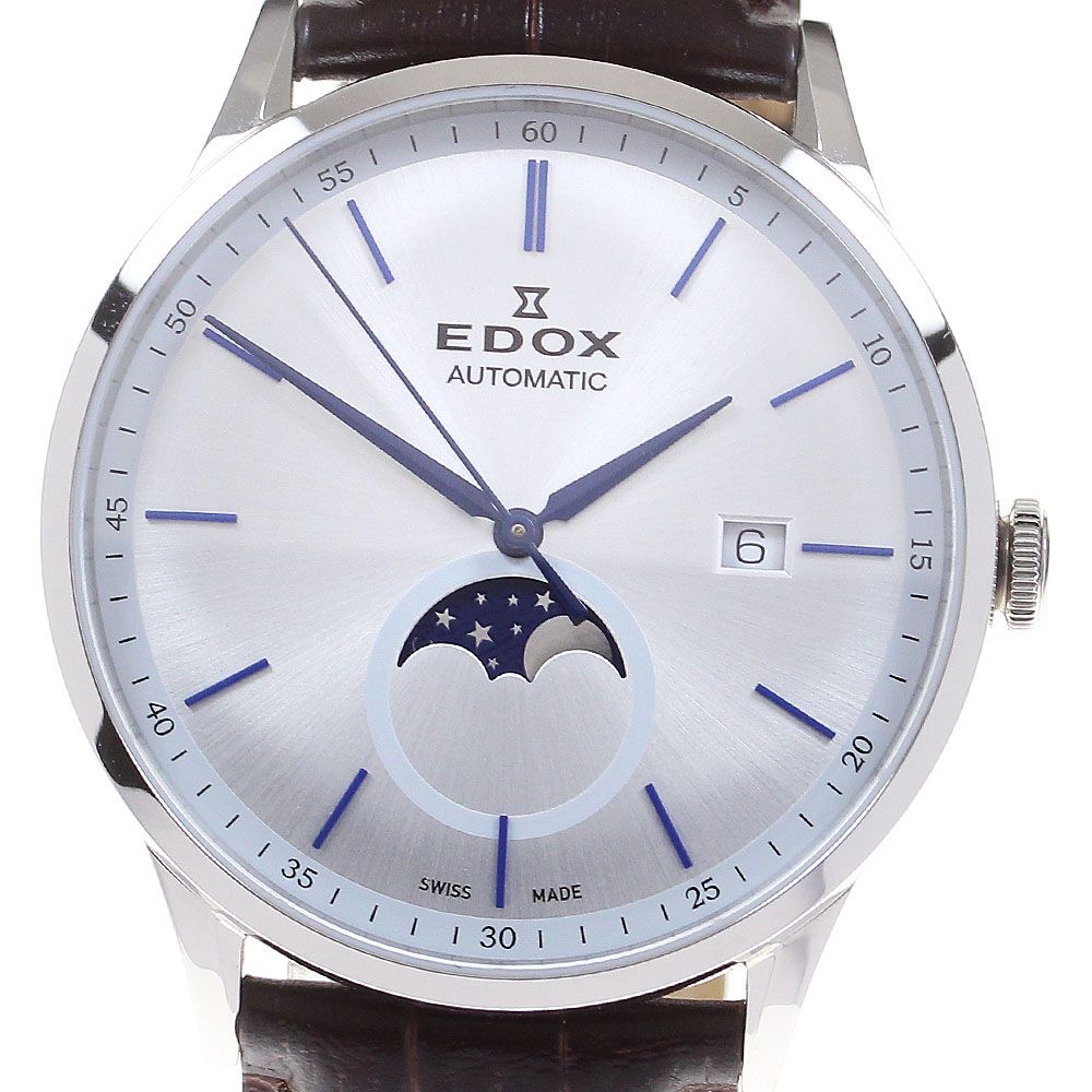 エドックス EDOX 80500 レ・ヴォベール ラ・グランデ ルーン 自動巻き メンズ美品箱・保証書付き_829047
