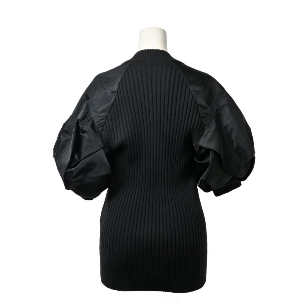 sacai 2013SS ドッキング半袖ニット 24AW新品 sacai ジップ スポンジ スウェット シャツ ドッキング