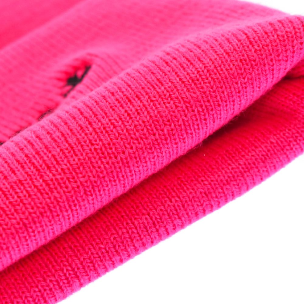 CHROME HEARTS (クロムハーツ) Cemetery Cross Beanie Neon Pink セメタリークロスパッチ ビーニー  ニット帽 ピンク - メルカリ