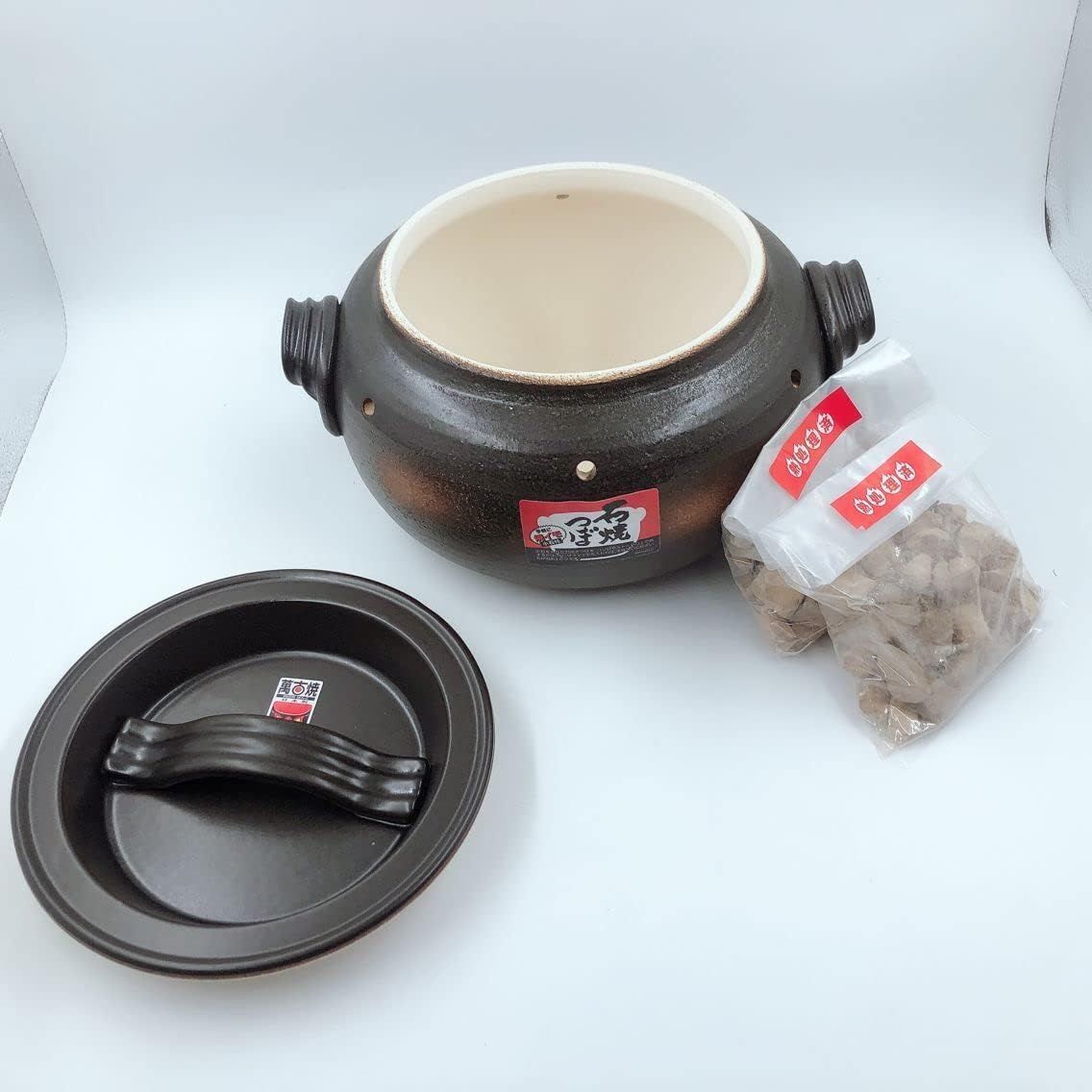 千陶 石焼きいも鍋 いも太郎 天然石300g 2袋付