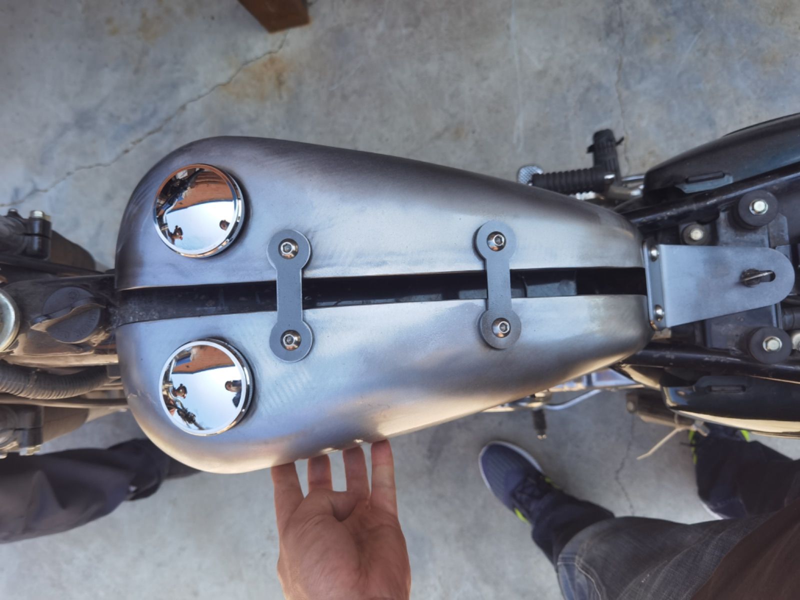 T-84 7L ヤマハ YAMAHA SR400&SR500用 分割タンク ボルトオン ワンオフ