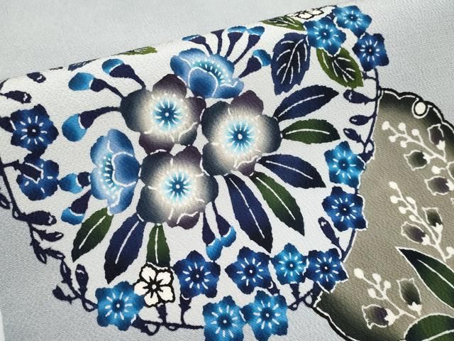 平和屋本店□最高級 城間栄順 本場琉球紅型 銀座もとじ 九寸名古屋帯  