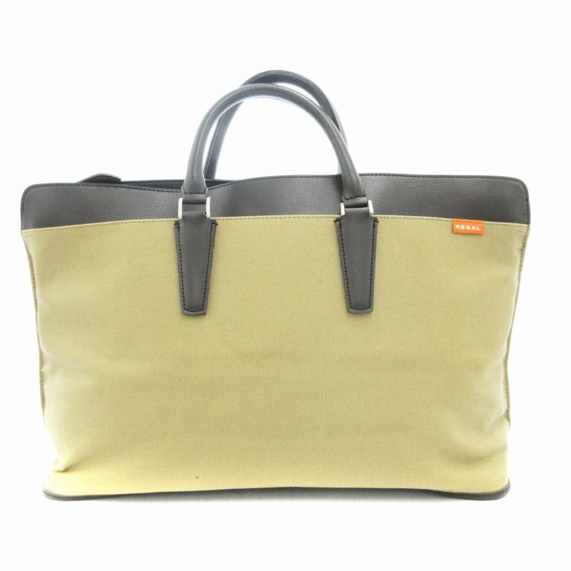 リーガル REGAL ハンドバッグ トート ビジネス キャンバス ベージュ /GV ECO