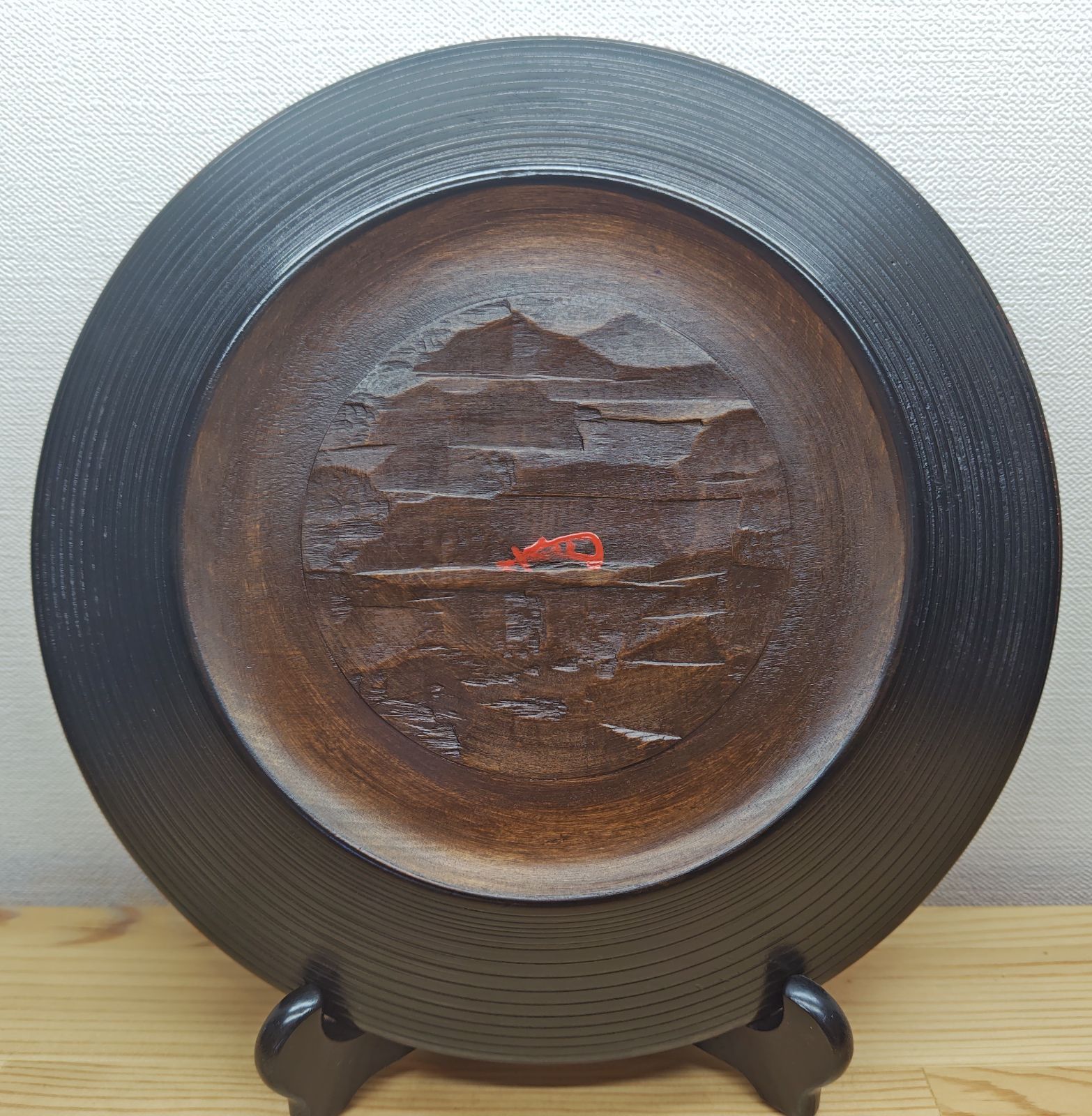 送料込【逢絢亭】茶道具 菓子器 山中塗 独楽蒔絵 裏千家書付 木製 共箱入り 逢絢亭】茶道具 菓子器 山中塗 独楽蒔絵 裏千家書付 木製 共