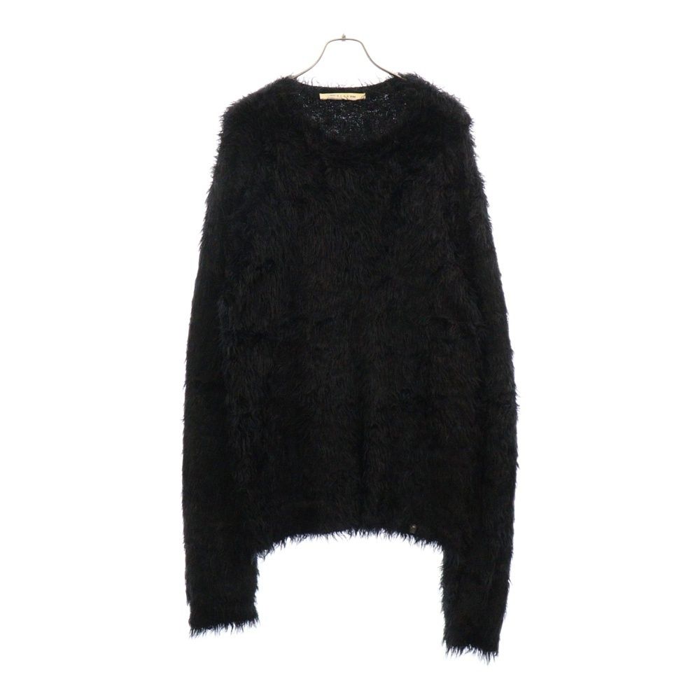 1017 ALYX 9SM (アリクス) FEATHER CREWNECK SWEATER フェザー クルーネックニットセーター シャギー ブラック