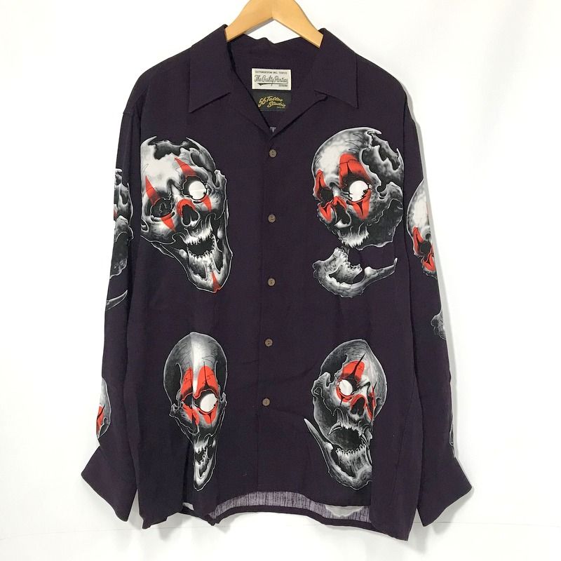 WACKO MARIA 56 TATTOO STUDIO 長袖 ハワイアンシャツ 美品 コラボ