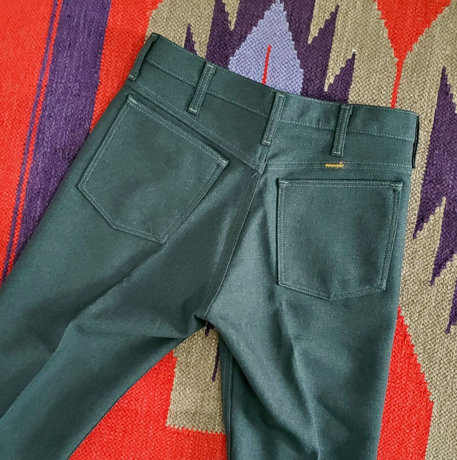 Wranglerラングラー□極美品 現行品 WRANCHER DRESS JEANS 82FH 深緑 