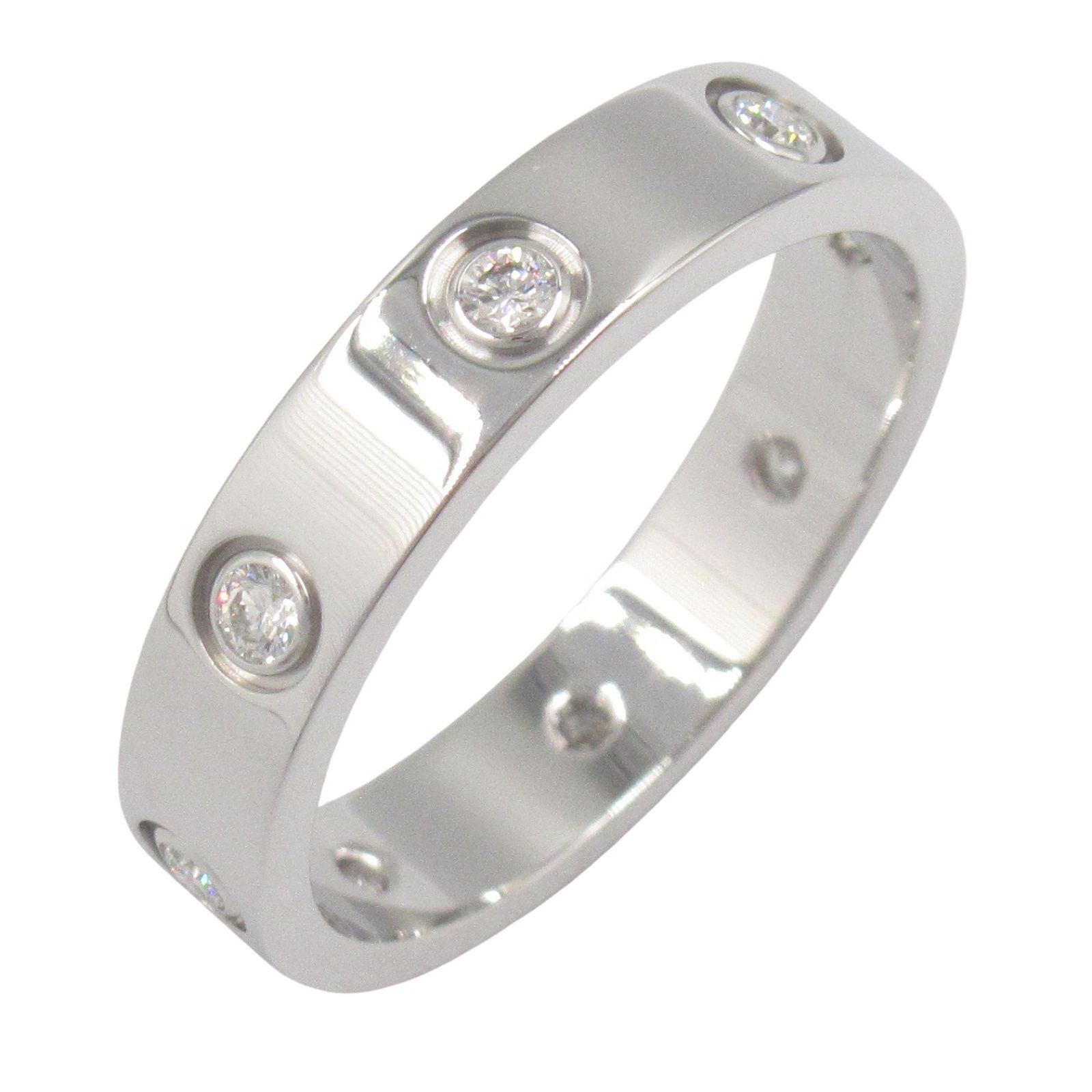 カルティエ CARTIER リング 指輪 ミニラブリング 6PD K18WG ホワイトゴールド ダイヤモンド ミニラブリング 6PD レディース Used A