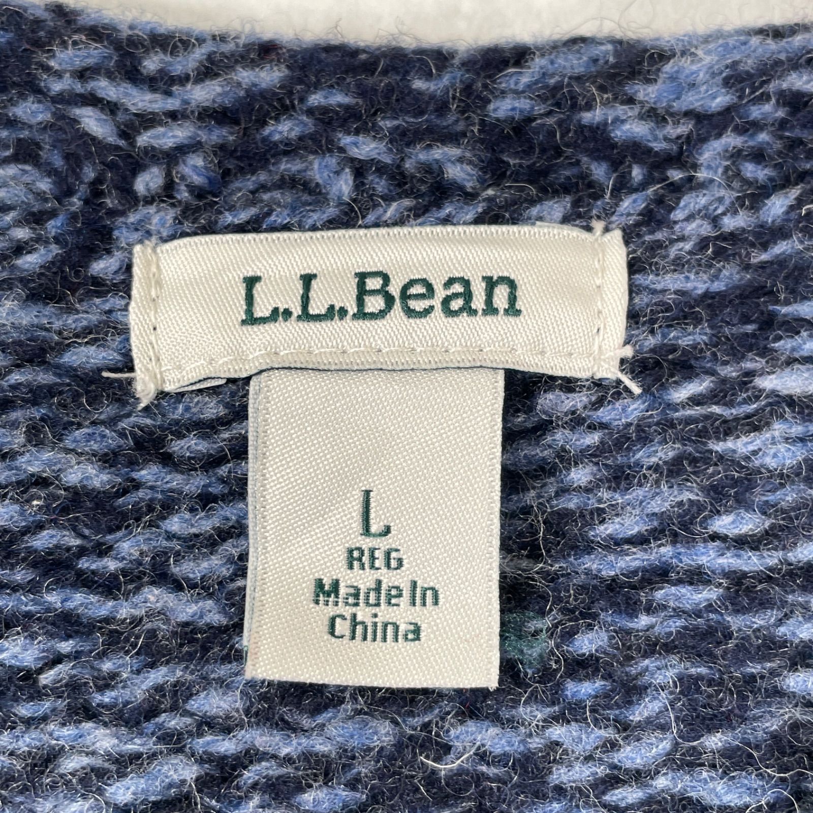 L.L.Bean エルエルビーン 90s???00s クルーネックミドルゲージニット 