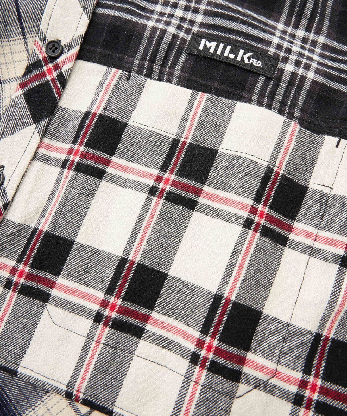 シャツ ブラウス ミルクフェド MILKFED レディース チェック柄 PLAID 