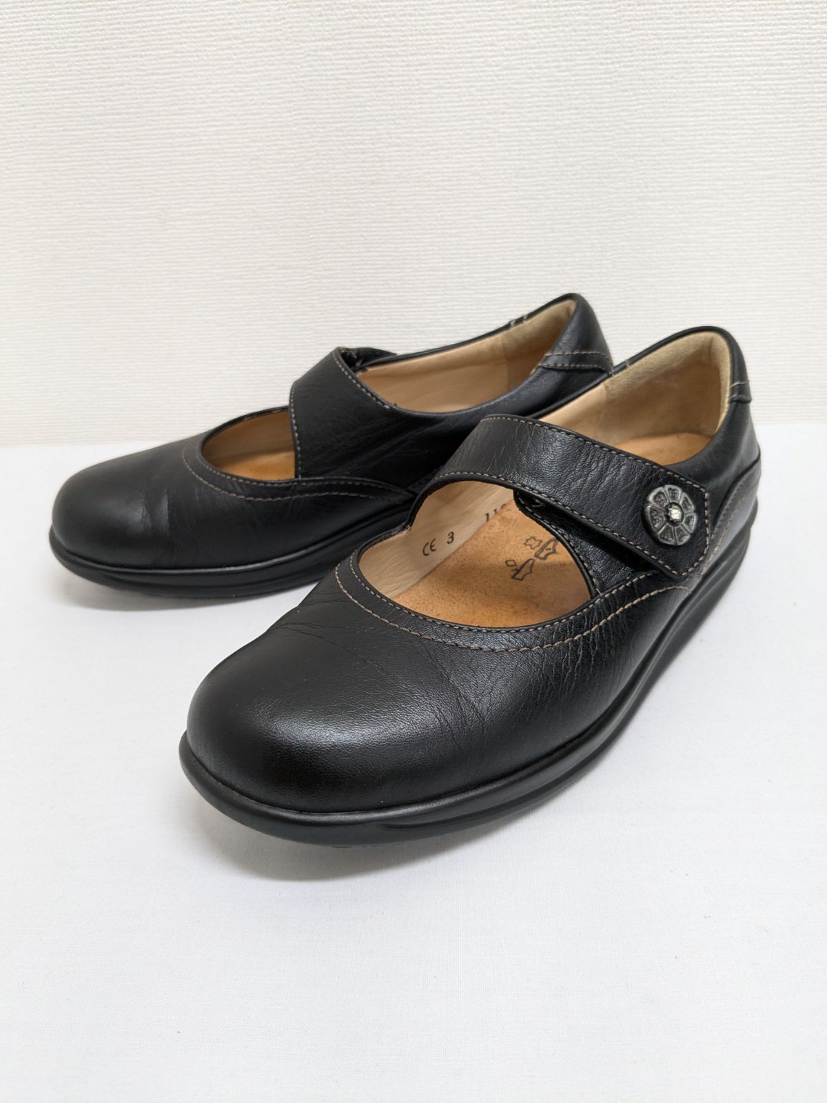 【極美品】Finn Comfort メリージェーン 本革 厚底 38(24.5) 極美品】Finn Comfort メリージェーン 本革 厚底 38(24.5)