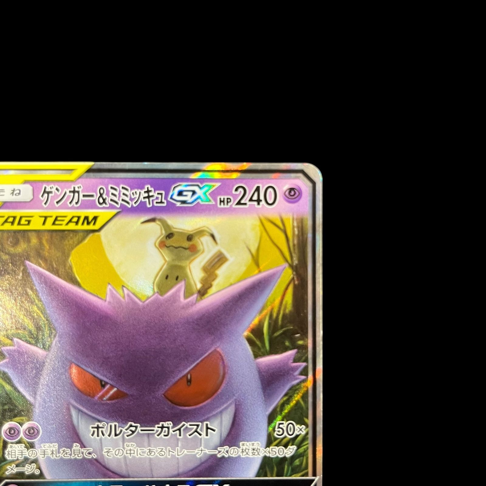 送料無料】ポケモンカード ゲンガー&ミミッキュGX RR SM9 038