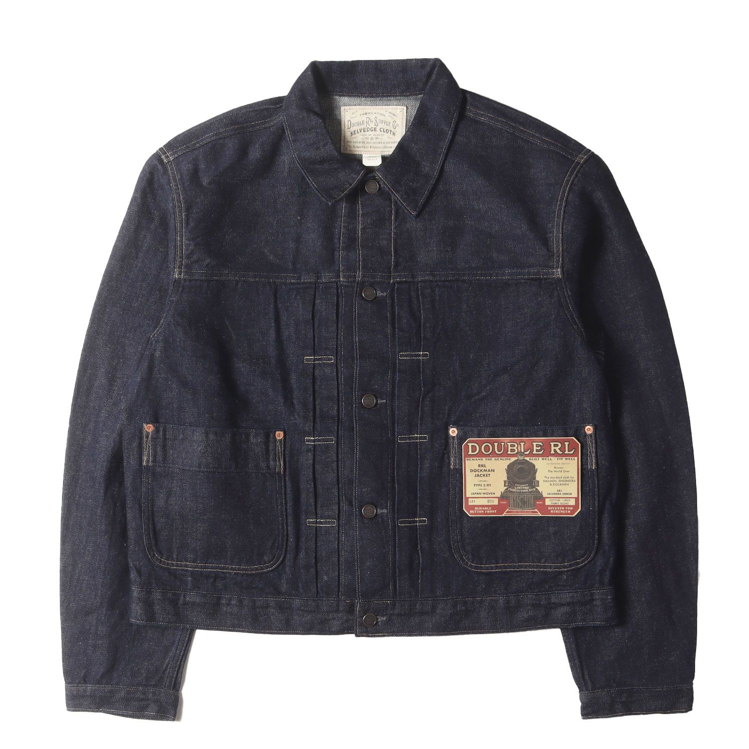 新品】RRL ダブルアールエル ジャケット インディゴ サイズ:XL | 25SS