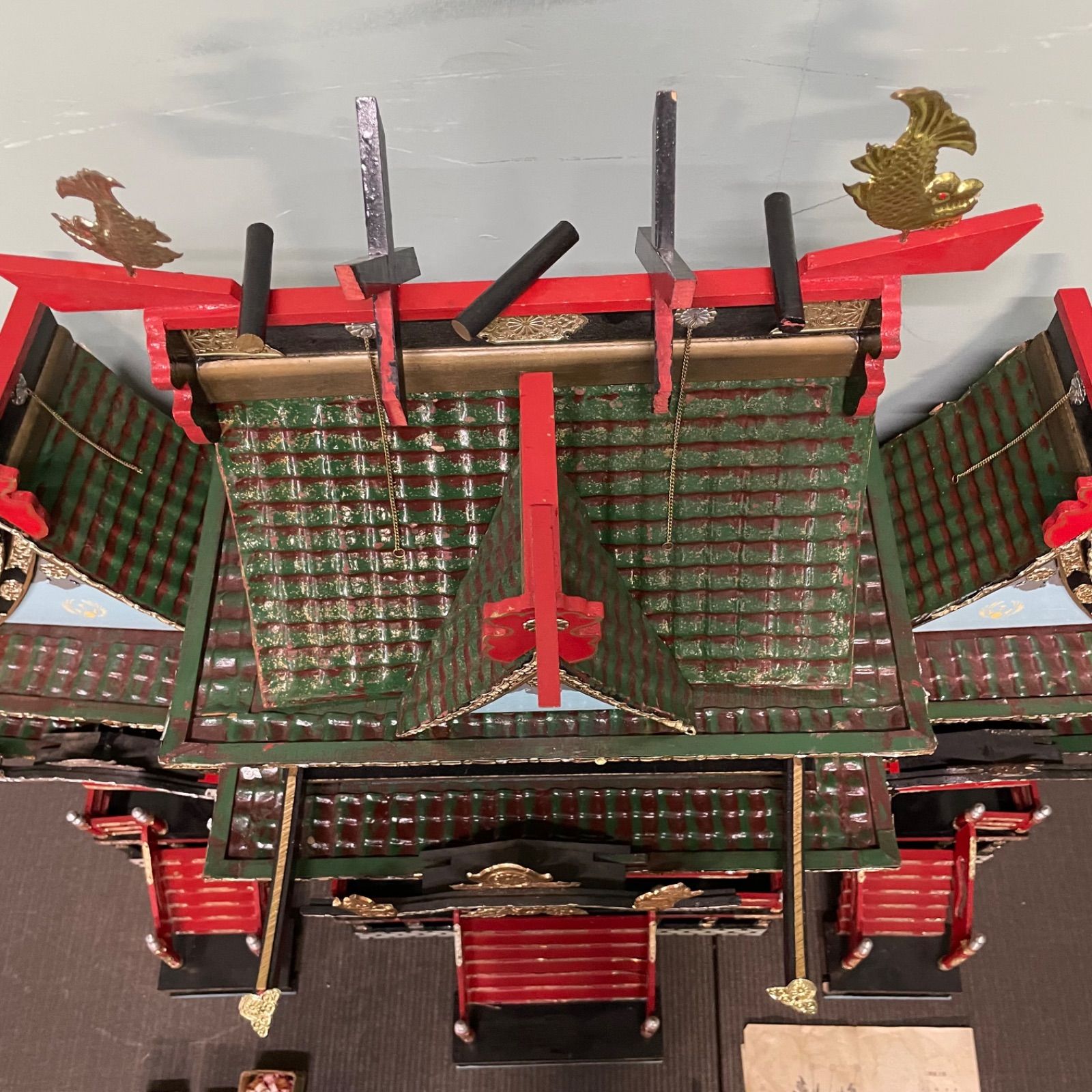 ♭ 豪華 大型 御殿 雛 雛御殿 御殿飾り ひな人形 時代雛 雛人形 三ツ屋