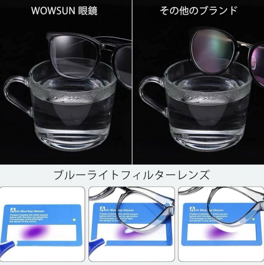 WOWSUN 花粉 メガネ ゴーグル 花粉症対策 保護メガネ 曇りにくい