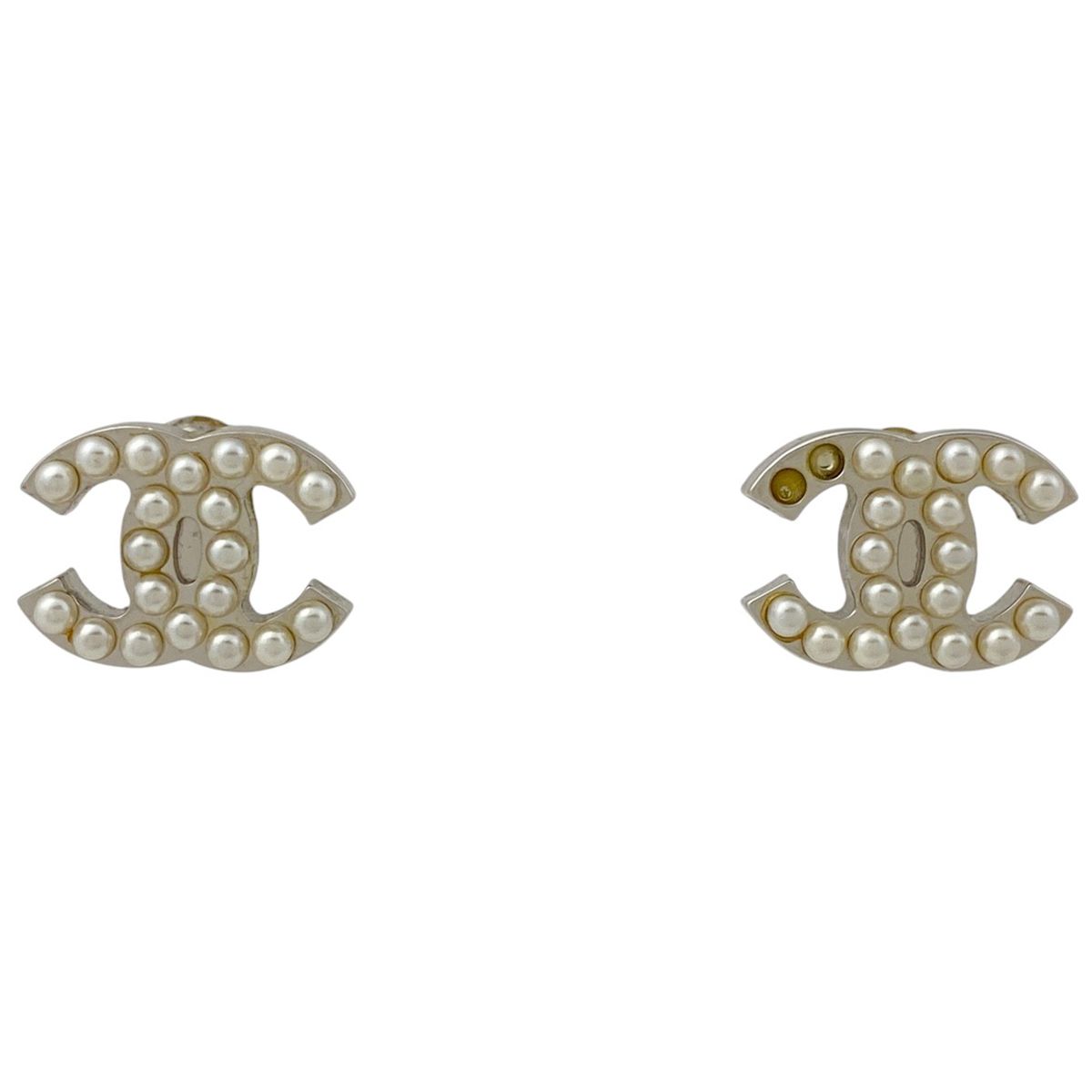 シャネル CHANEL ココマーク フェイクパール ピアス CCマーク ピアス 