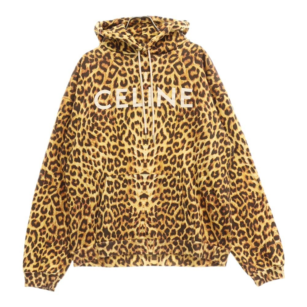 CELINE (セリーヌ) レオパードロゴプリントスウェットプルオーバー
