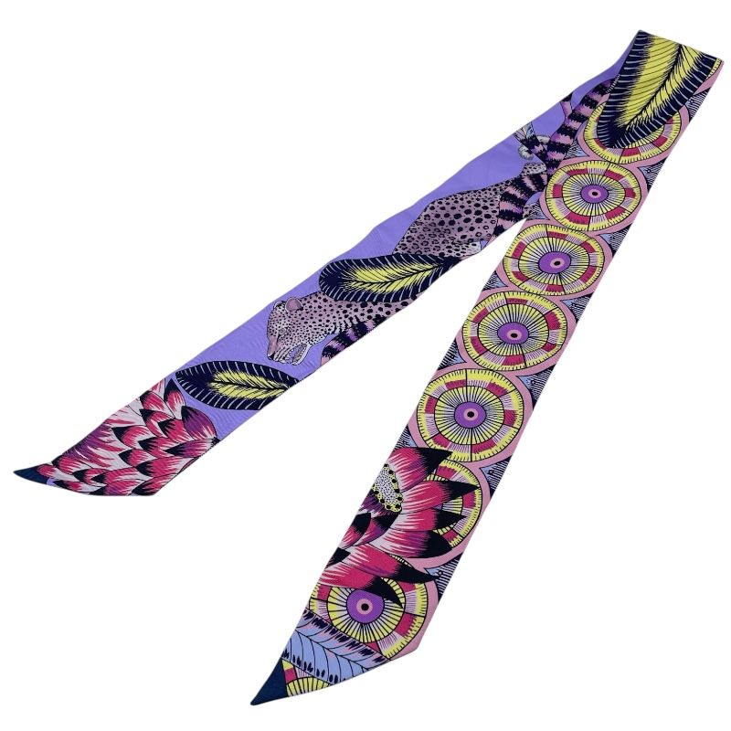 エルメス HERMES ツイリー サバンナのダンス マルチカラー シルク レディース スカーフ