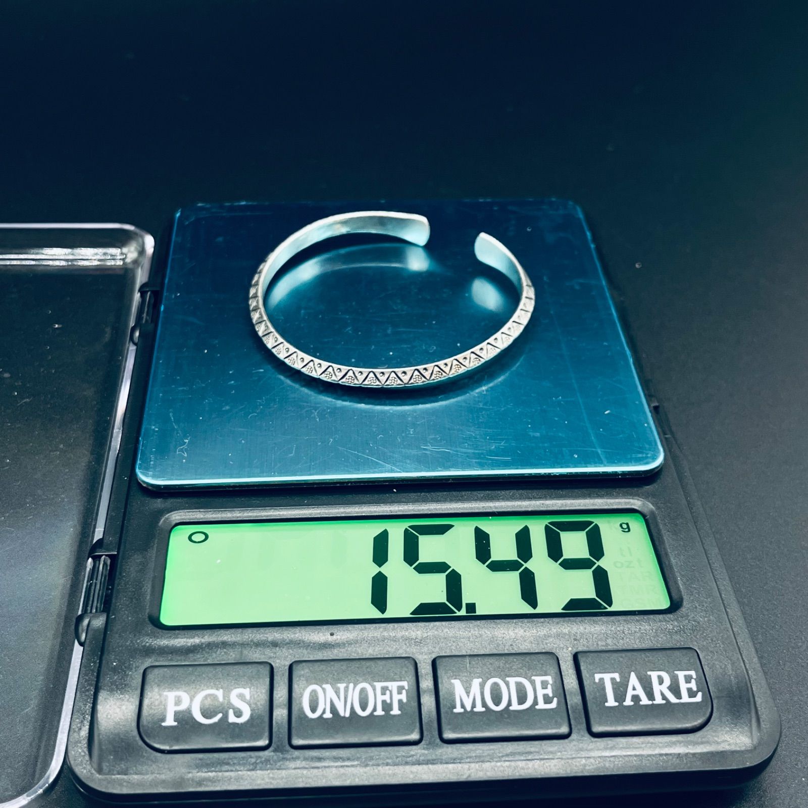 カレンシルバー 民族デザイン バングル ブレスレット カレン族 銀純度