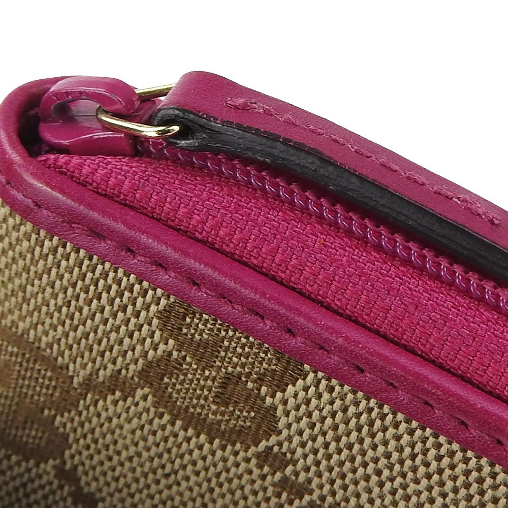 中古】 グッチ コインケース 115255 GGキャンバス レザー ベージュ