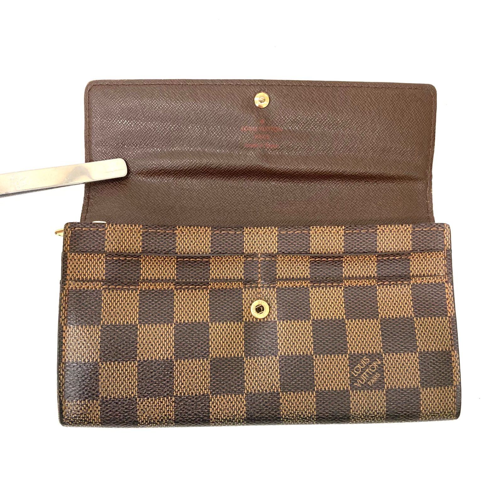 ?最終価格?【LOUIS VUITTON】ルイヴィトン ダミエ 長財布 M61734 