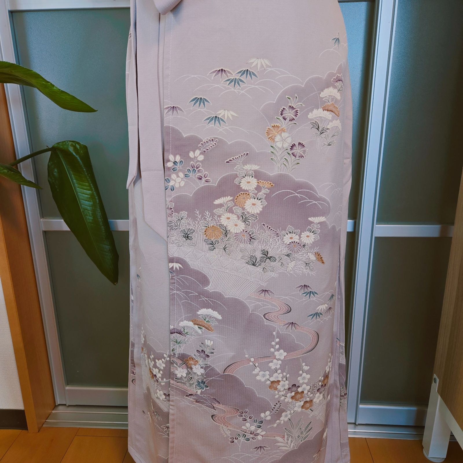 新品○着物リメイクワンピース☆ノースリーブコート☆2way☆体型カーバ 
