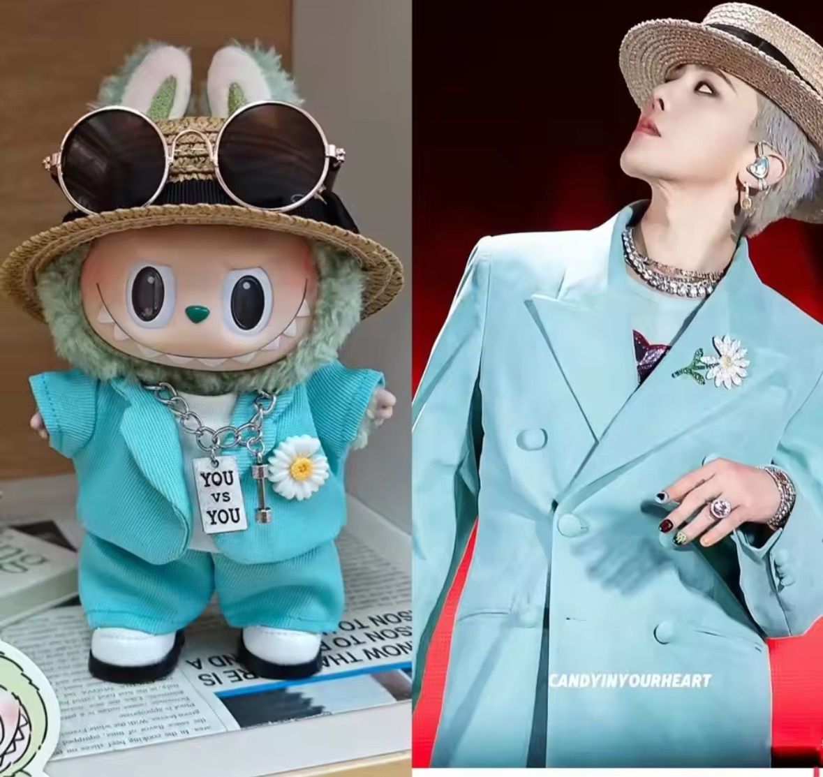 labubu コスチューム Gdragon MAMA ジヨン ぬい服 - メルカリ