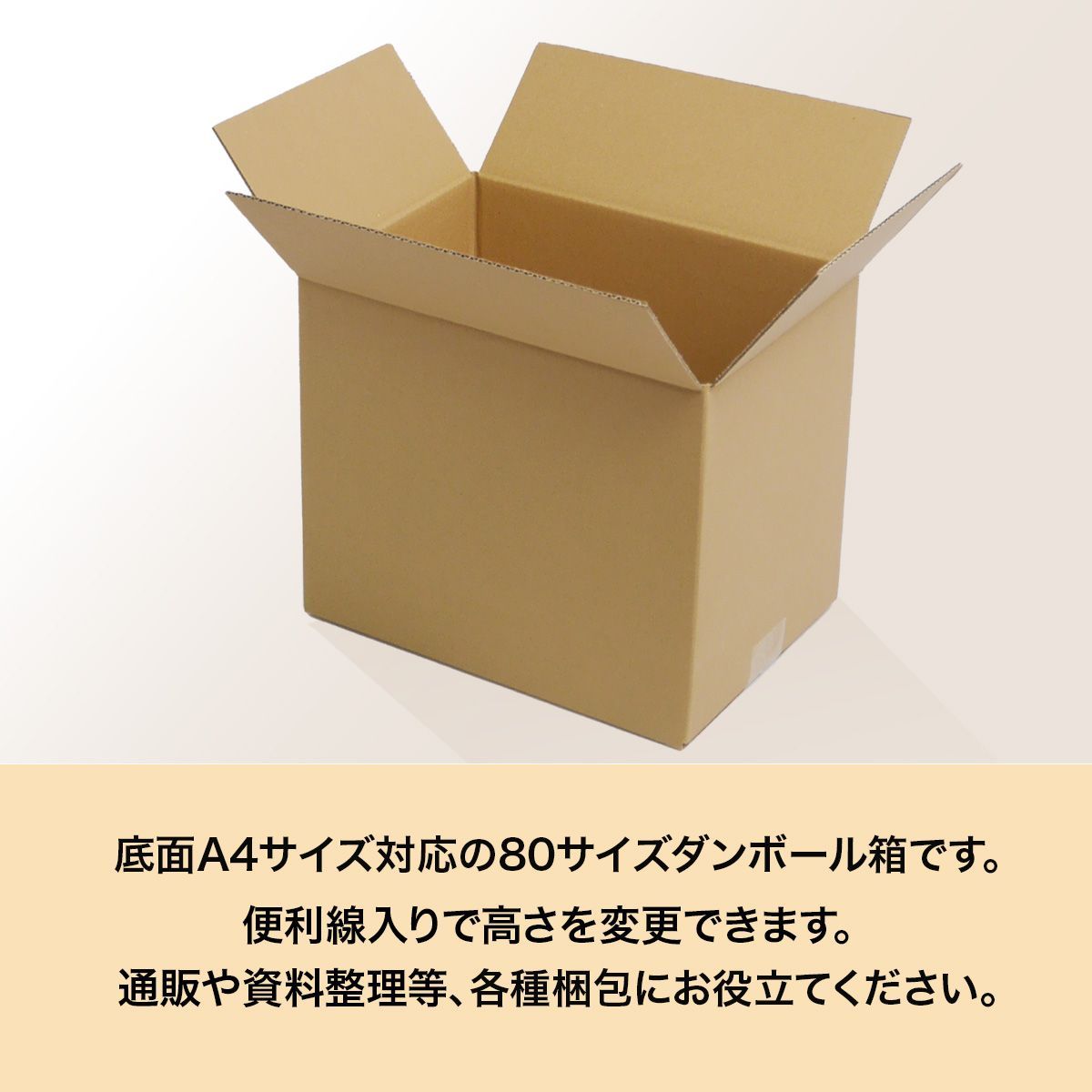 新品 ダンボール箱 80サイズ A4 20枚 工場直送 ダンボール 段ボール箱