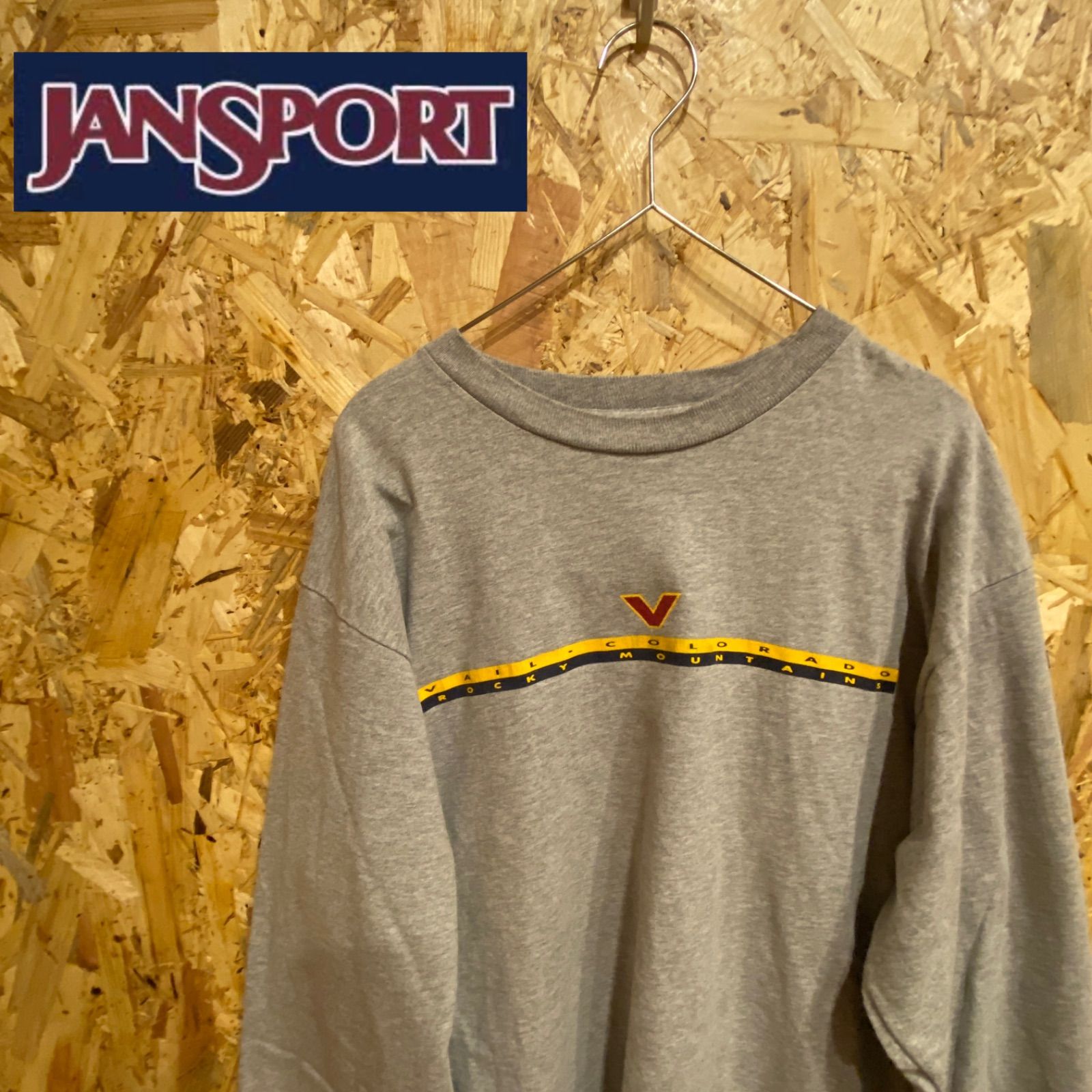 JANSPORT ジャンスポーツ 古着 メンズロンT  M USA製 アメリカ製 