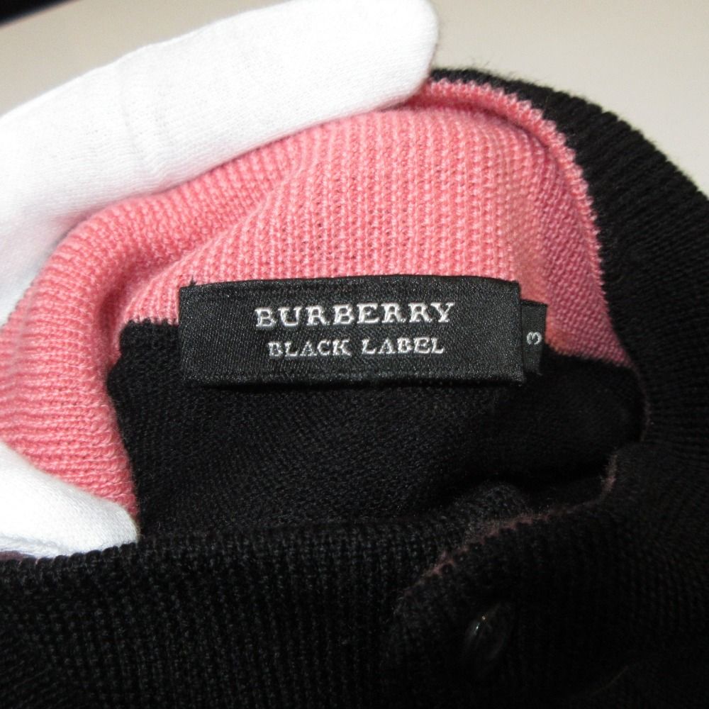 美品 BURBERRY BLACK LABEL バーバリーブラックレーベル ウール100