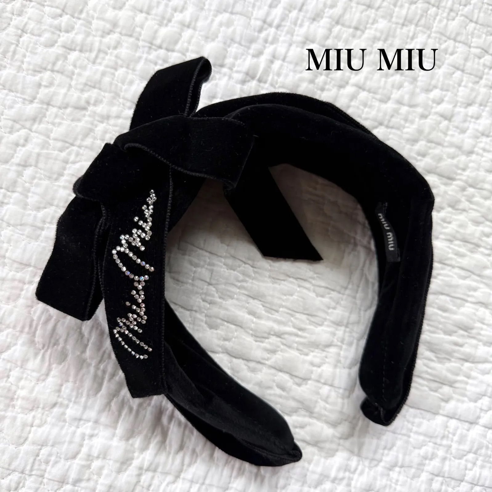 美品 希少 MIUMIU ミュウミュウ カチューシャ レディース