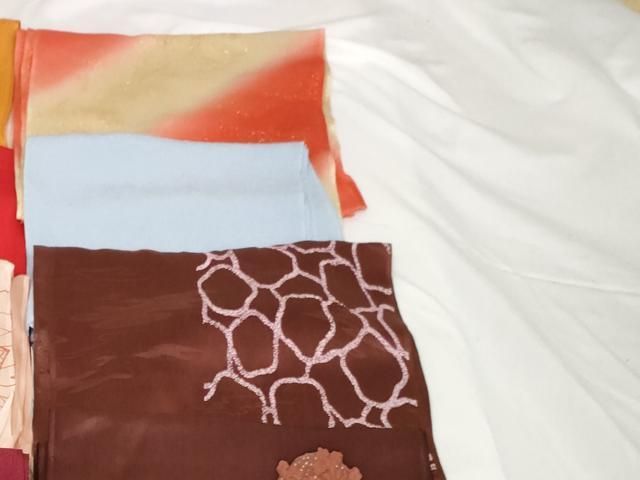 平和屋着物☆和装小物 上質な帯揚げ 10枚セット 逸品 AAAO4951ps