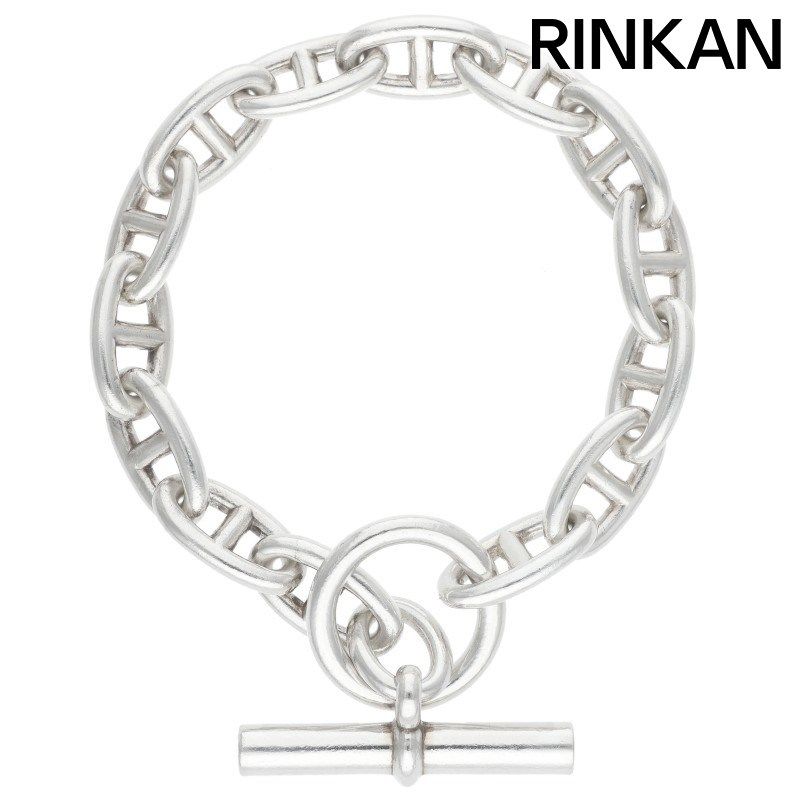 エルメス Chaine d Ancre GM シェーヌダンクルGMシルバーブレスレット メンズ 14LINK