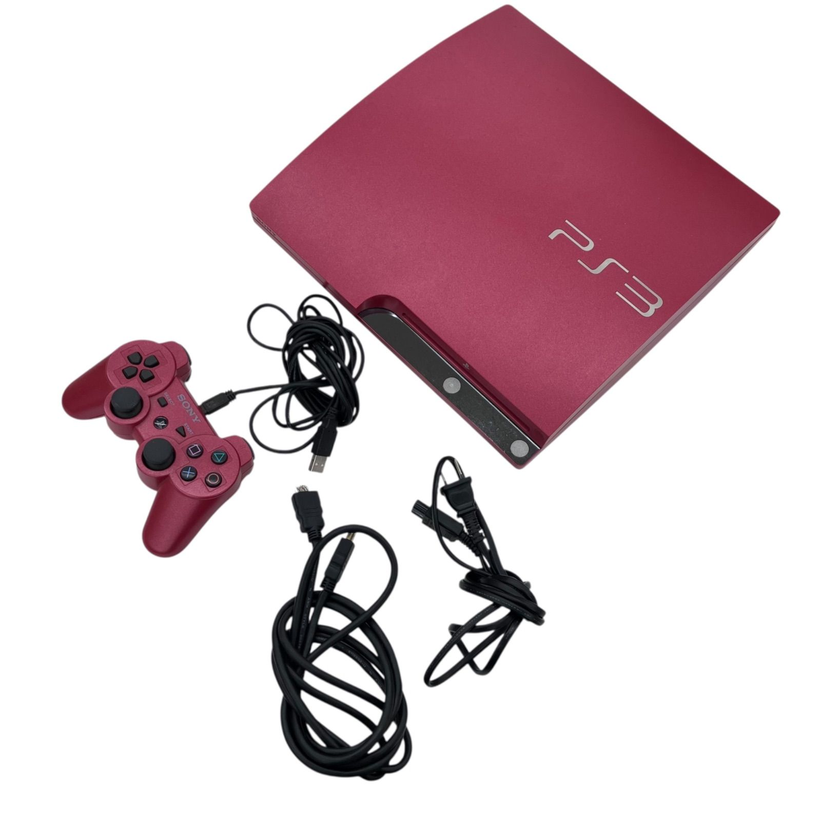 186000 現状品 SONY PS3 スカーレットレッド CECH-3000B 動作未