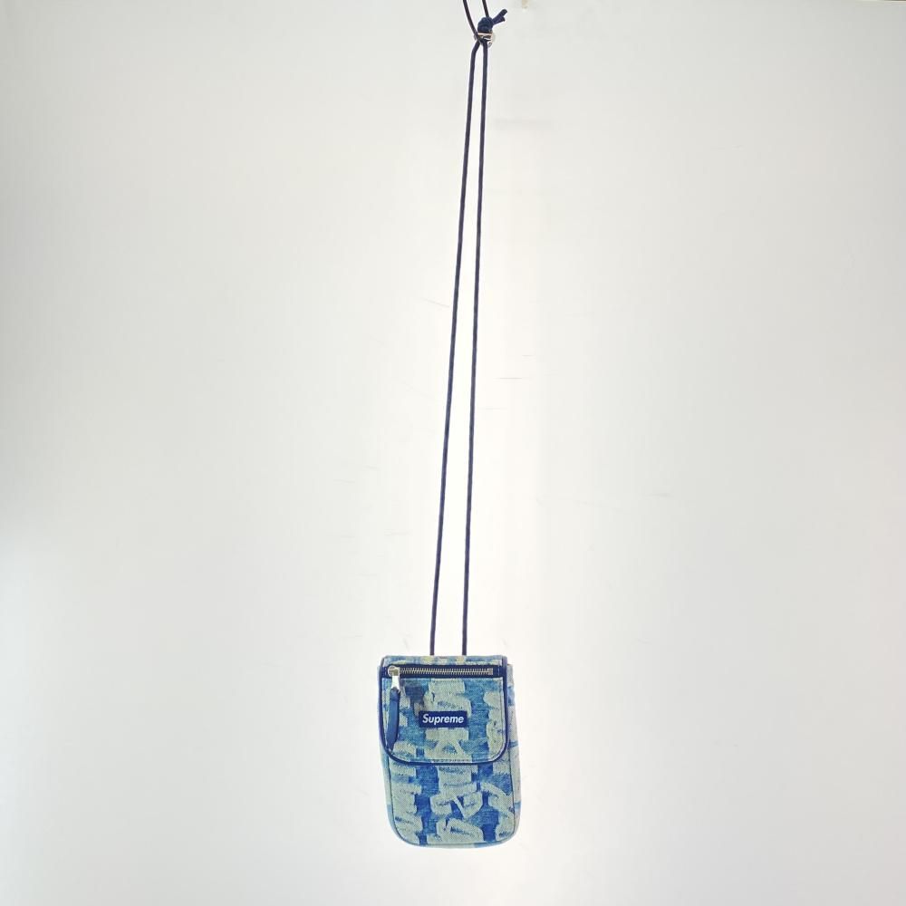 Supreme 22SS Fat Tip Jacquard Denim Neck Pouch シュプリーム ファットチップ ジャカード デニム ネックポーチ 17 240017722326